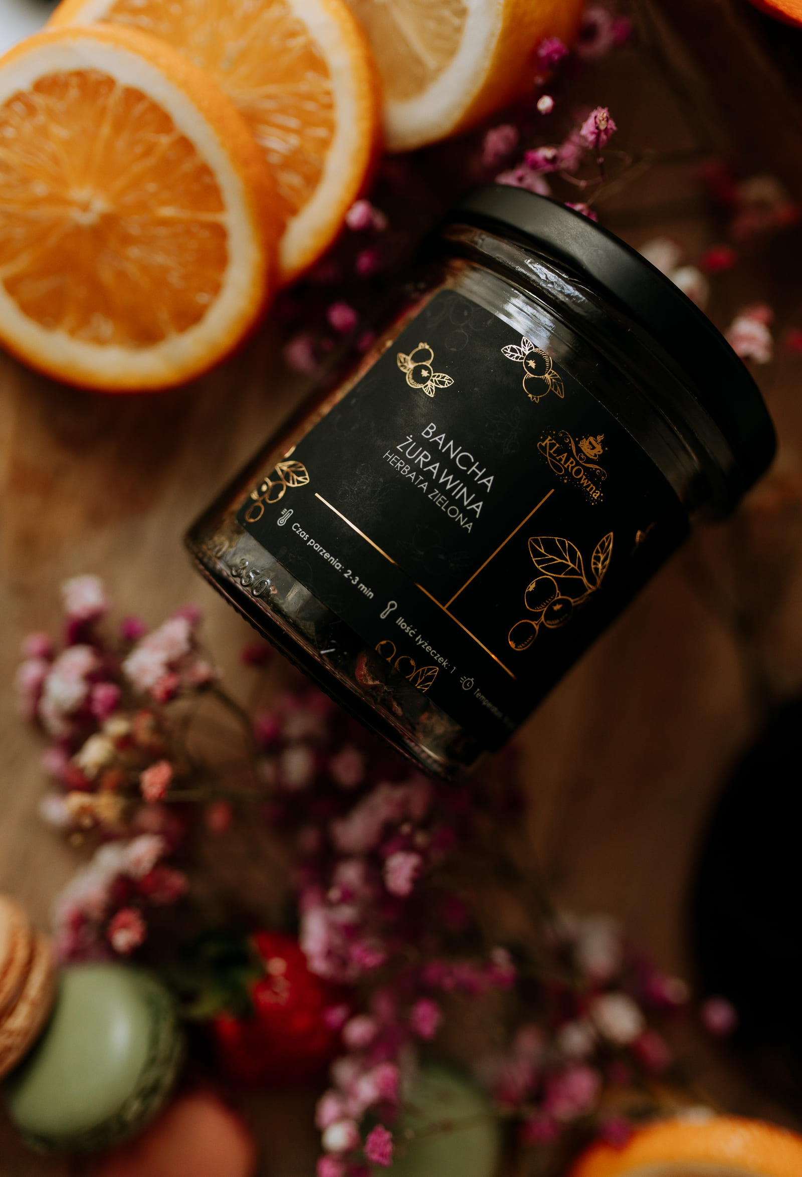 BANCHA ŻURAWINA herbata zielona 65g - obrazek 2